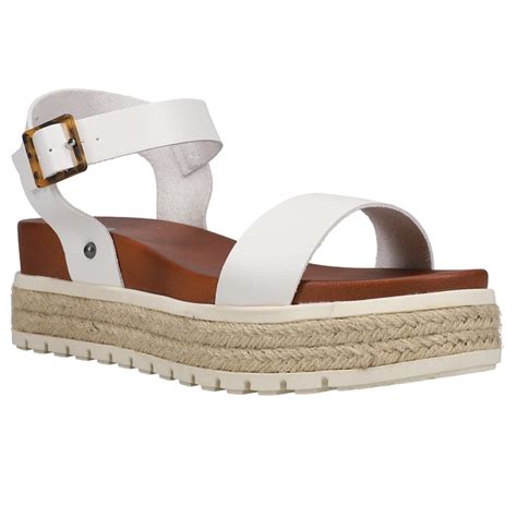 MIA Shoes Kiera Womens Platform Sandals, Espadrille Raffia Sole